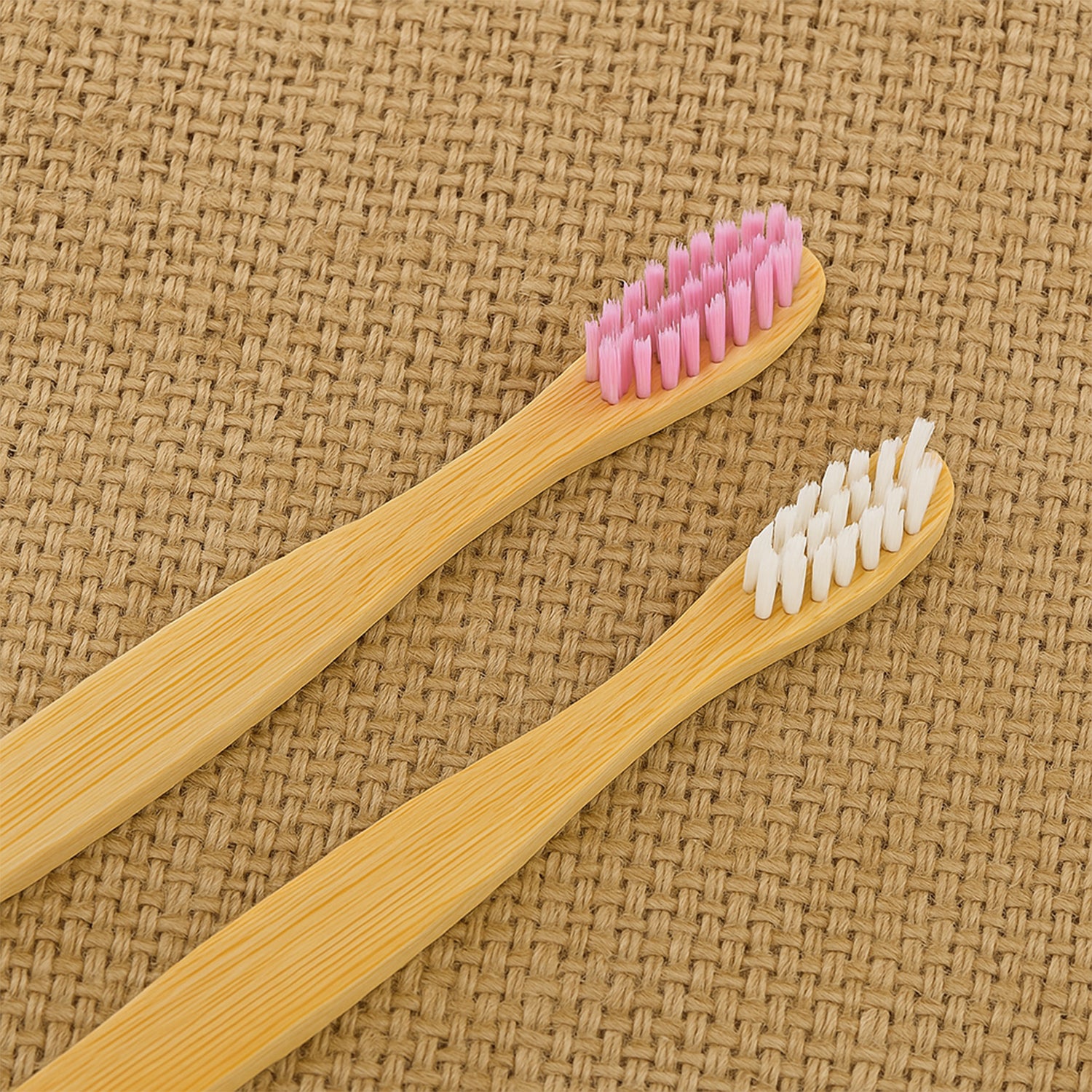Eco-friendly Natural Bamboo Toothbrush With Medium Bristles (2 Pc) Eco-friendly Natural Bamboo Toothbrush With Medium Bristles (2 Pc)